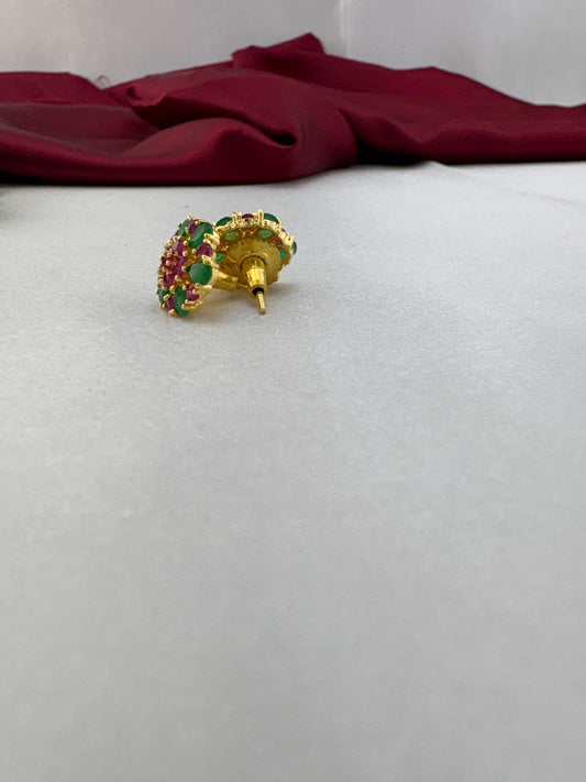 FeelOri Orchard Bloom apple green bright pink AD tops side view showing gold post construction and comfortable back