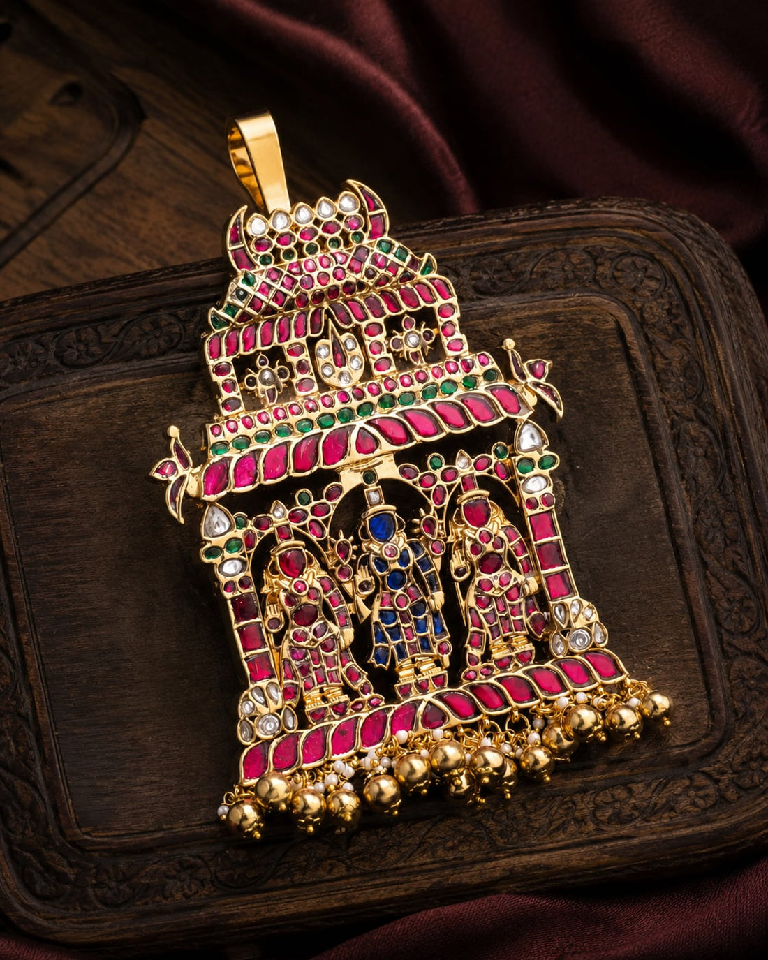 FeelOri gopuram temple-style pendant listed as pendant only main product view