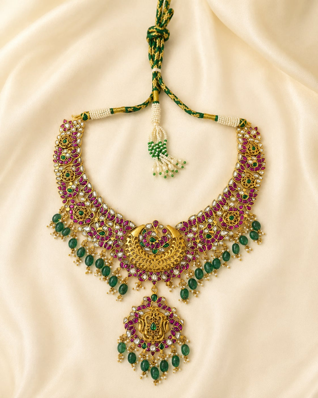 FeelOri jadau kundan necklace for sarees and festive styling