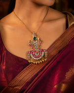 FeelOri jadau kundan pendants for pattu saree styling