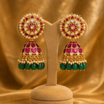 FeelOri Jadau Kundan earrings for sarees and festive styling