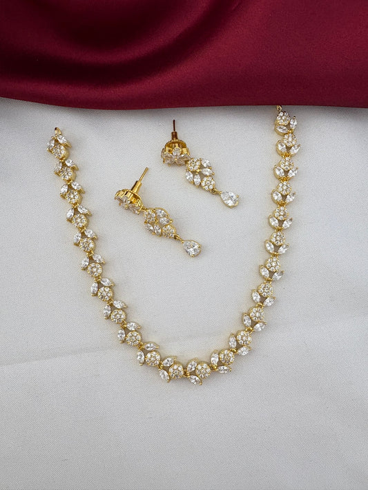 Complete FeelOri Bollywood Glam AD Stone Statement Choker Set, beautifully arranged to highlight design and shine.