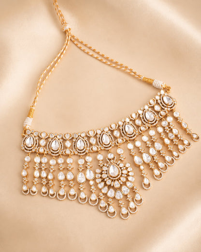 FeelOri gold-polished choker necklace for sarees and festive styling
