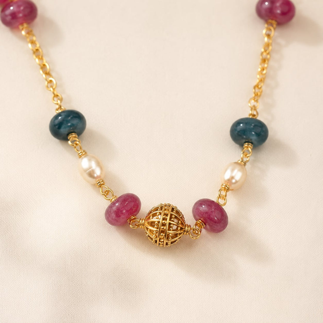 FeelOri gold-polished necklace pendant and gold-polished detail