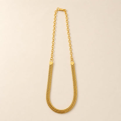 FeelOri gold-polished necklace for sarees and festive styling