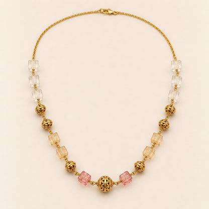FeelOri gold-polished necklace for sarees and festive styling