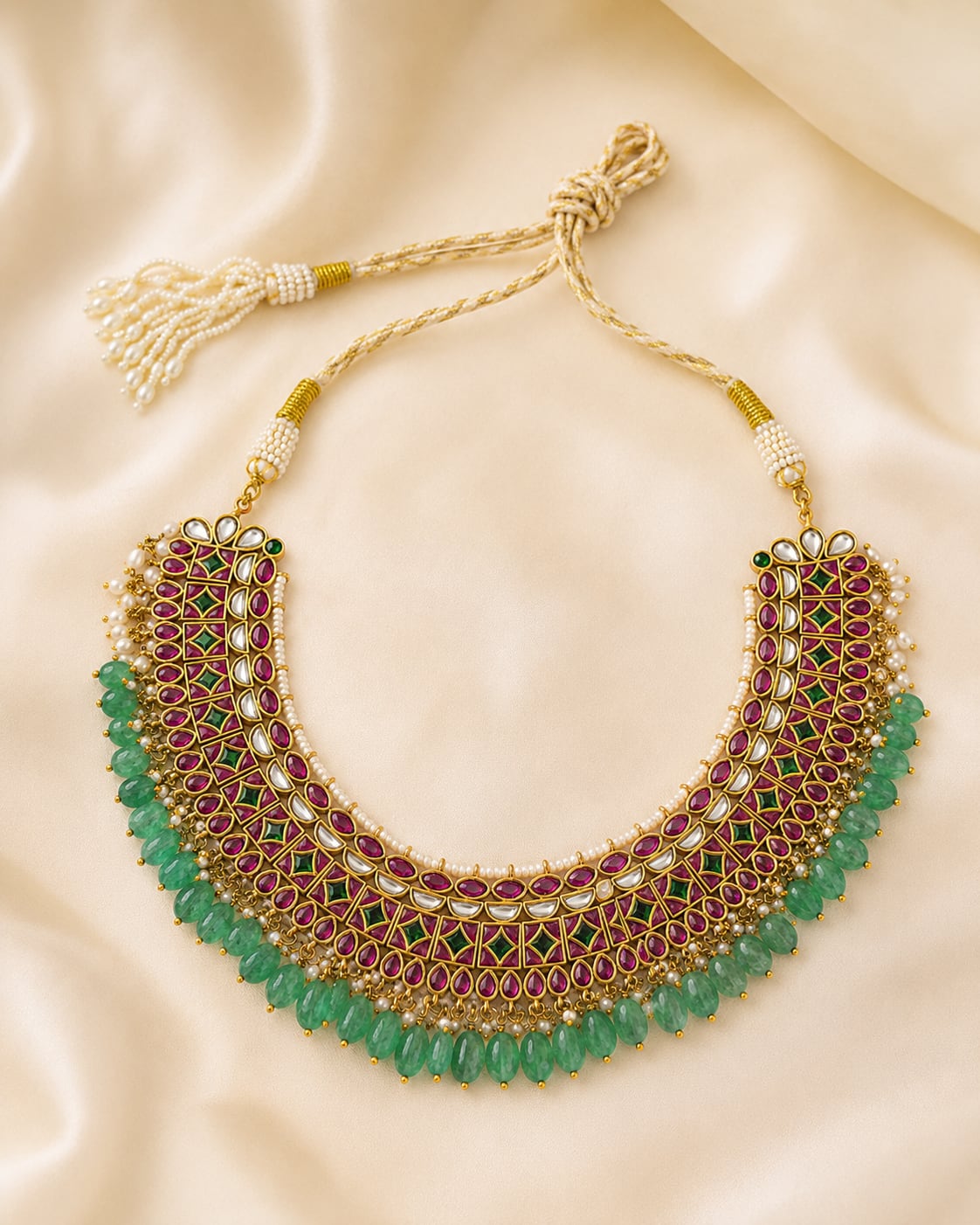 FeelOri jadau kundan choker necklace for sarees and festive styling