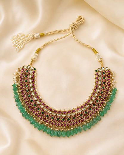 FeelOri jadau kundan choker necklace for sarees and festive styling