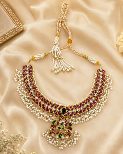 FeelOri jadau kundan necklace for sarees and festive styling