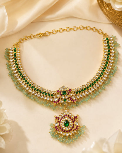 FeelOri jadau kundan necklace for sarees and festive styling