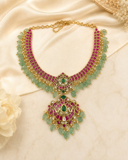 FeelOri jadau kundan necklace for sarees and festive styling