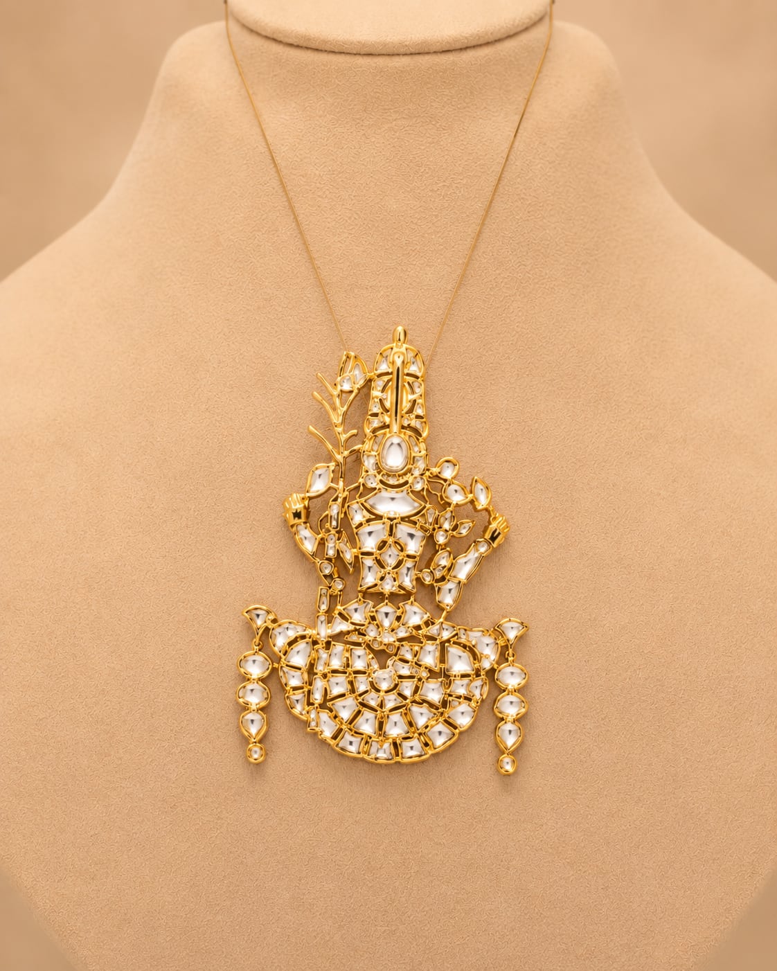FeelOri peacock motif temple-style pendant set listed as pendant set main product view