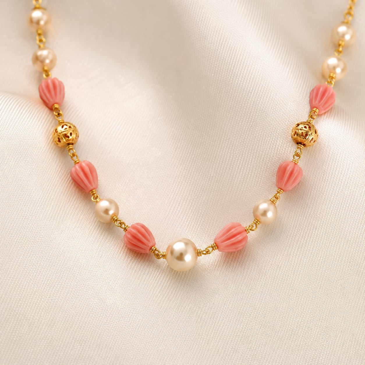 FeelOri gold-polished necklace pendant and gold-polished detail