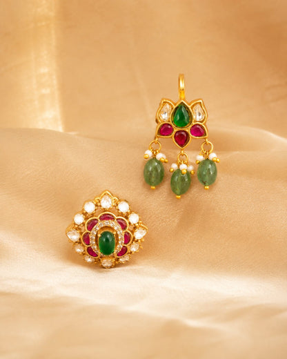 FeelOri real kempu jadau bugudi for Indian occasion styling