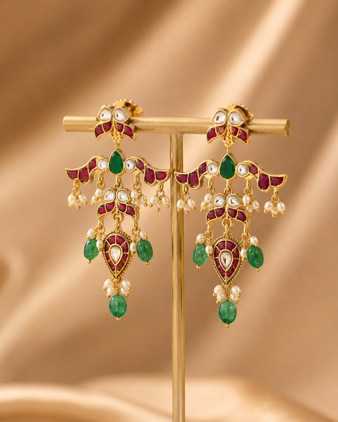 FeelOri real kempu jadau earrings for Indian occasion styling