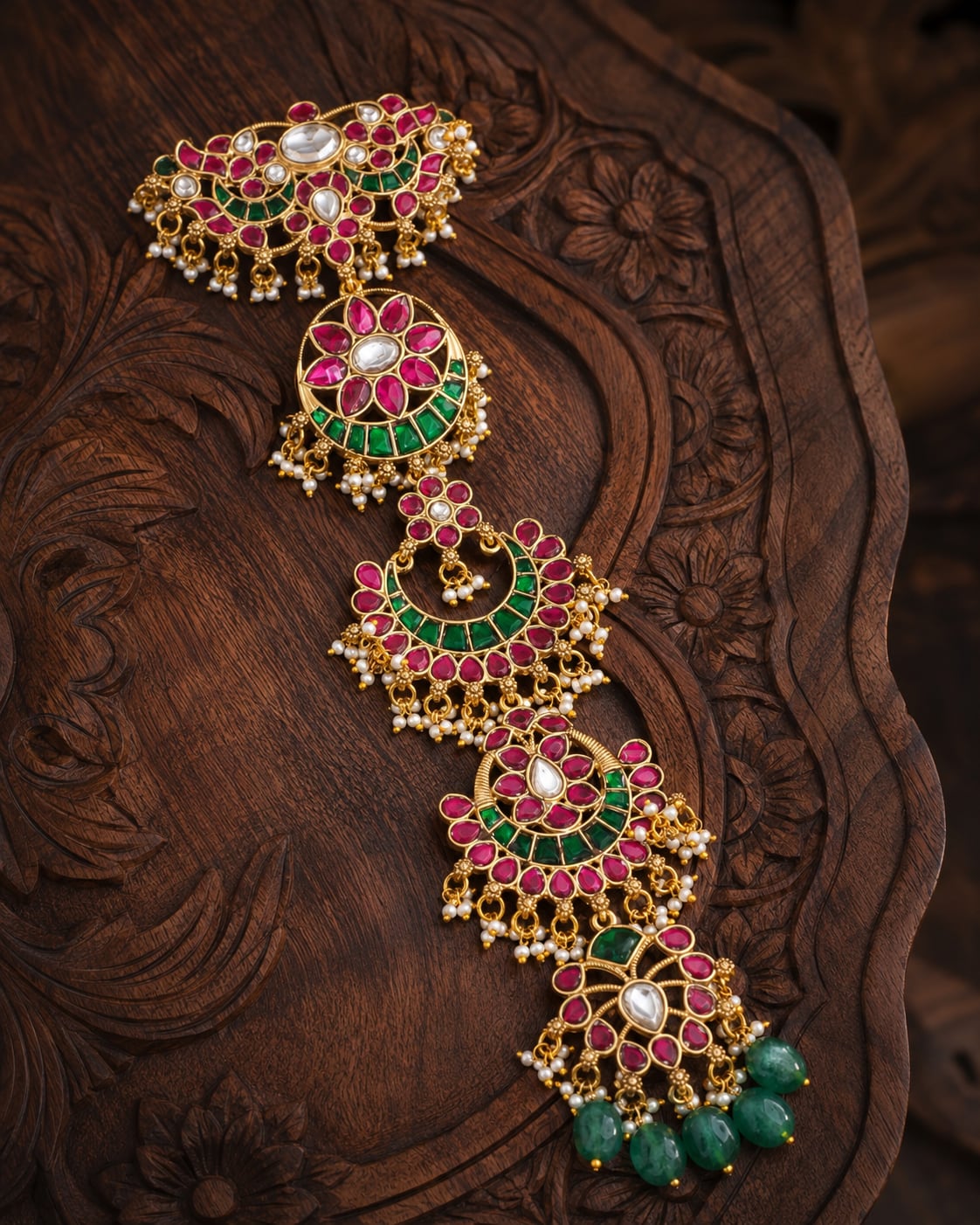 FeelOri real kempu jadau jada choti gold-polished detail