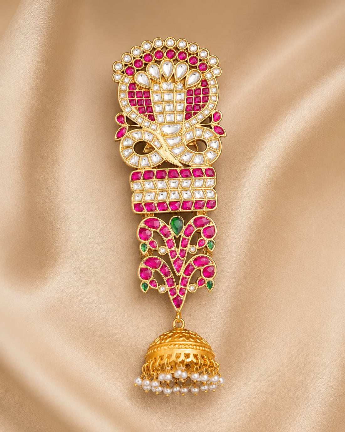 FeelOri jadau kundan jada choti for Indian occasion styling