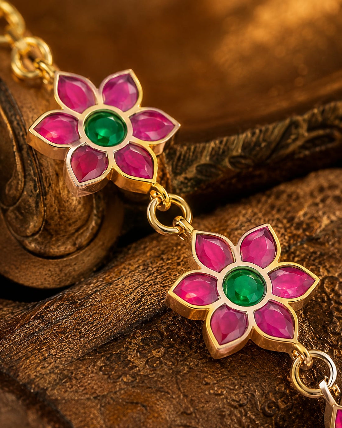 FeelOri real kempu jadau matti gold-polished detail