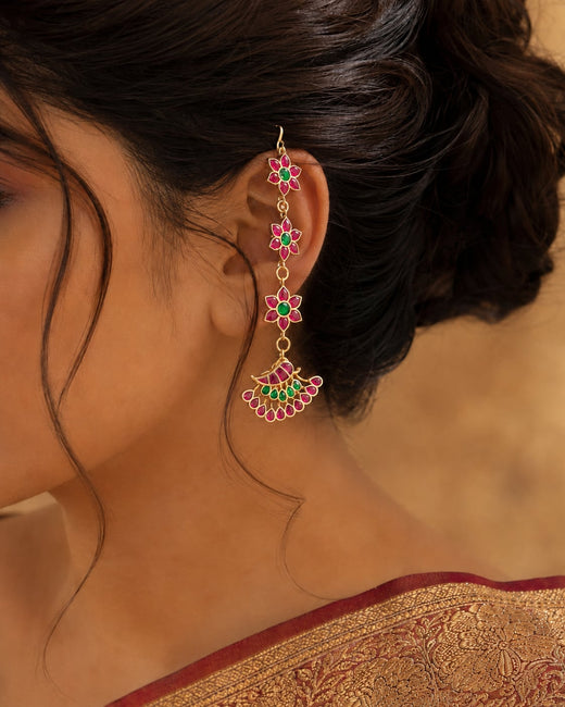 FeelOri jadau kundan matti styled with Indian occasion wear