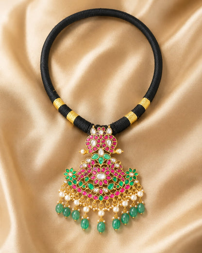 FeelOri real kempu jadau necklace for pattu sarees and South Indian festive styling