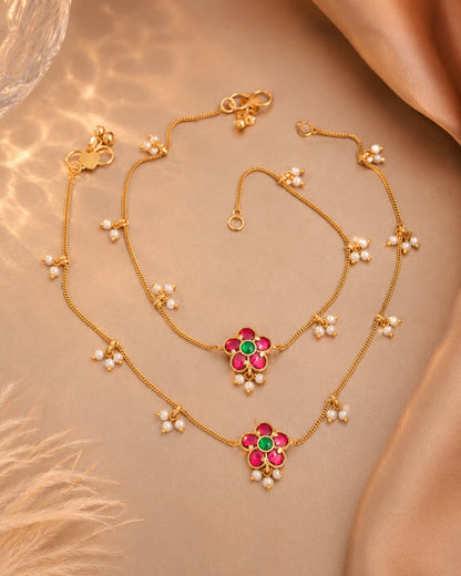 FeelOri real kempu jadau payal for Indian occasion styling