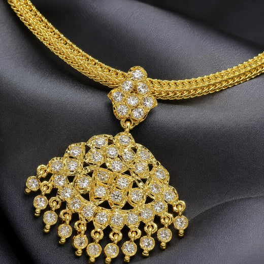 FeelOri white AD/CZ necklace on jewellery display